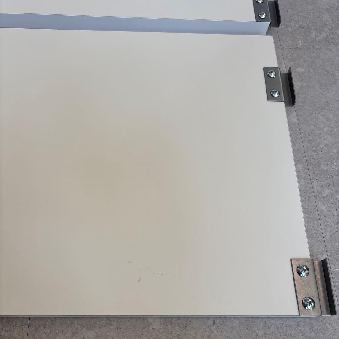 突っ張り　シェルフ　幅90x奥行40cm用　追加棚　アイボリー　①