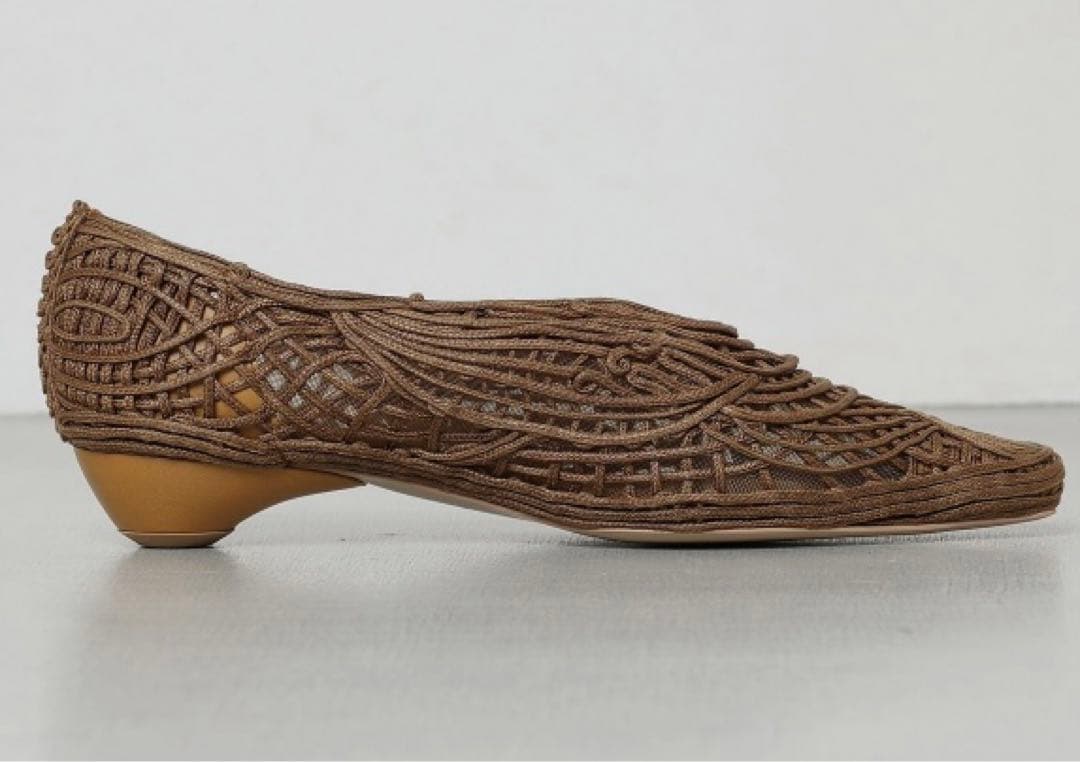 【値下げ】Mame Kurogouchi コード刺繍パンプス 23.5