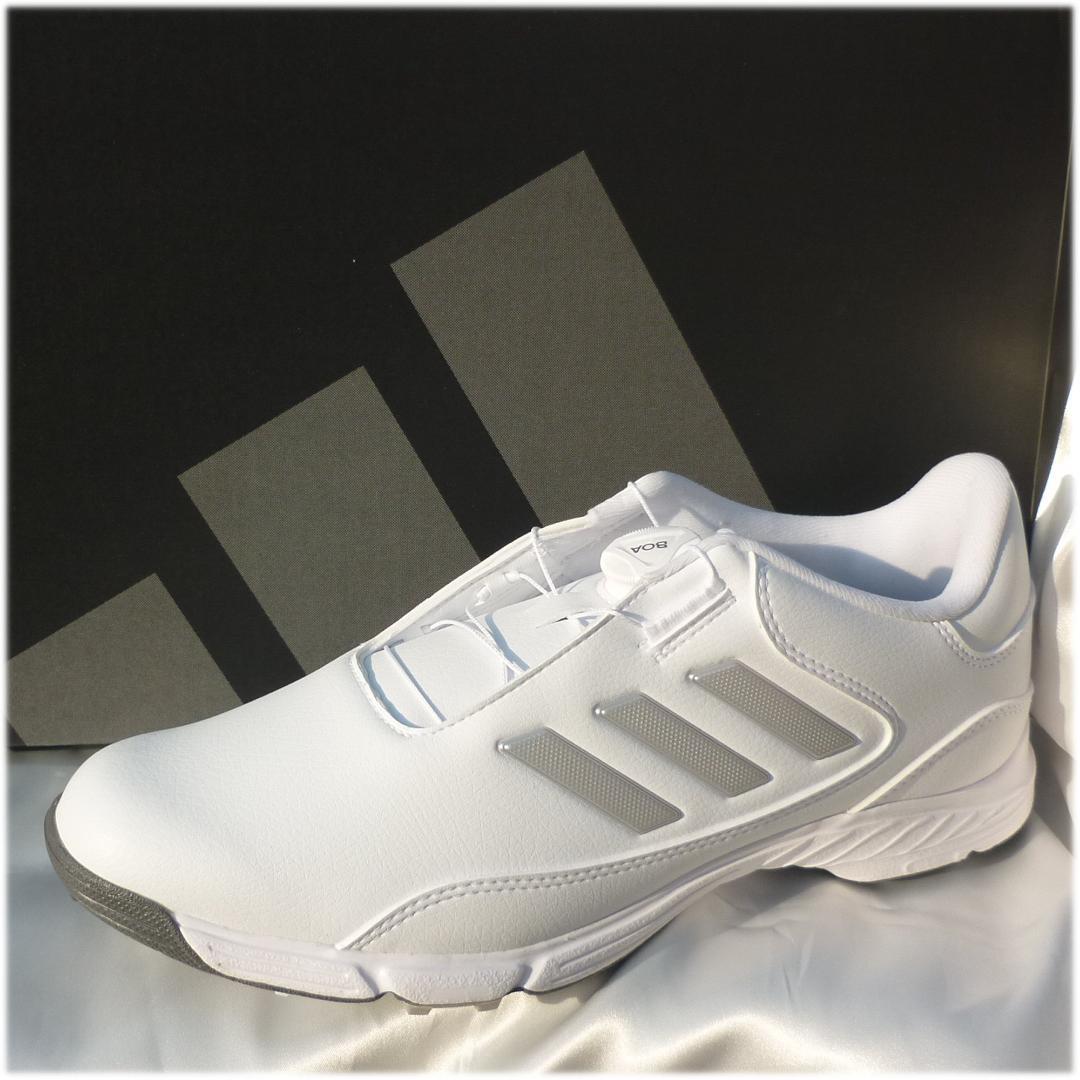 新品27.5cmアディダスゴルフ 白ゴルフシューズ LITE MAX BOA24