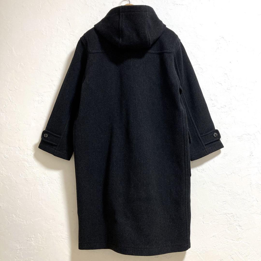 ラコステ　ヘリンボーン　ダッフルコート　フード　グレー　L