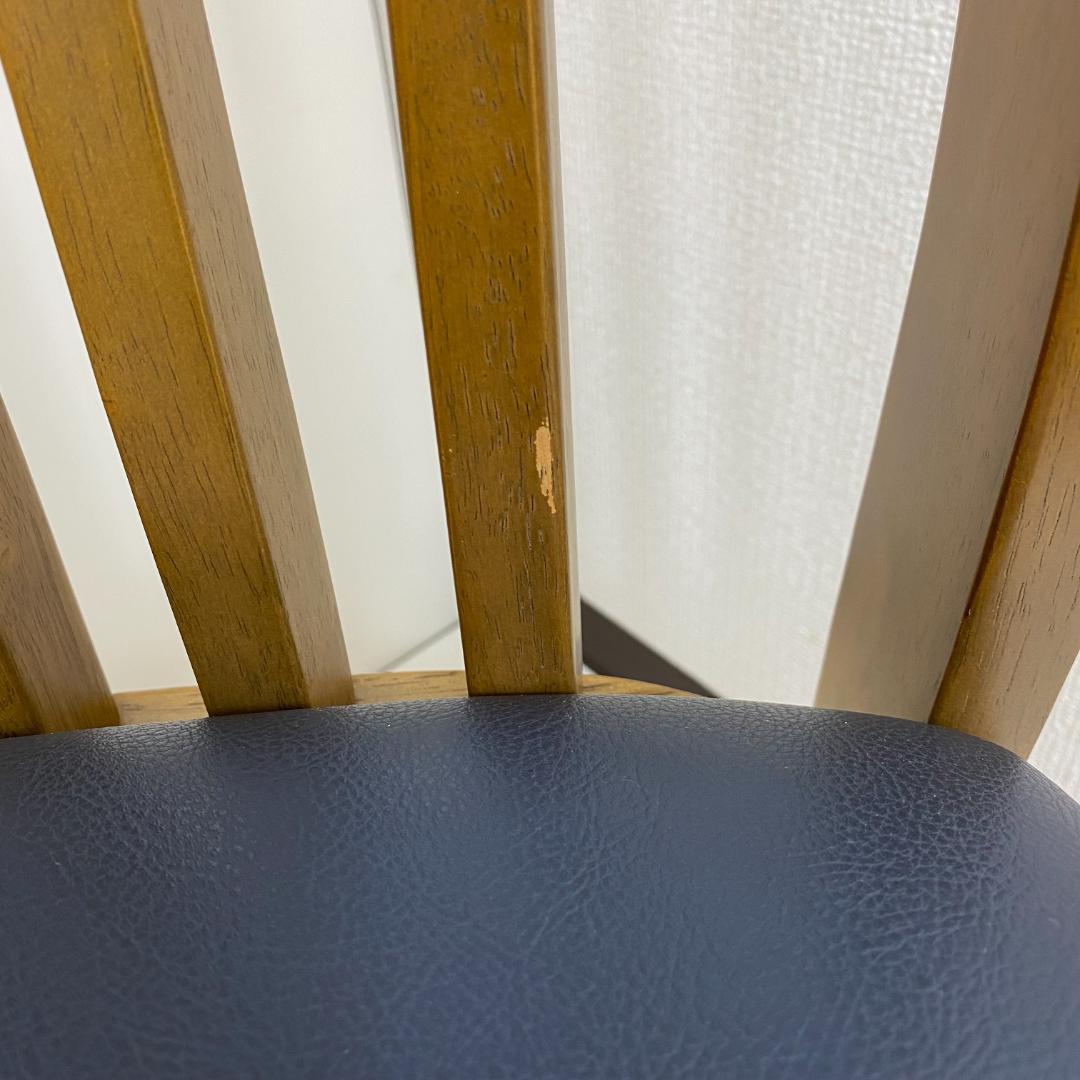 【匿名配送】2脚セット 松田家具 ダイニングチェア 椅子 昭和レトロ 木製