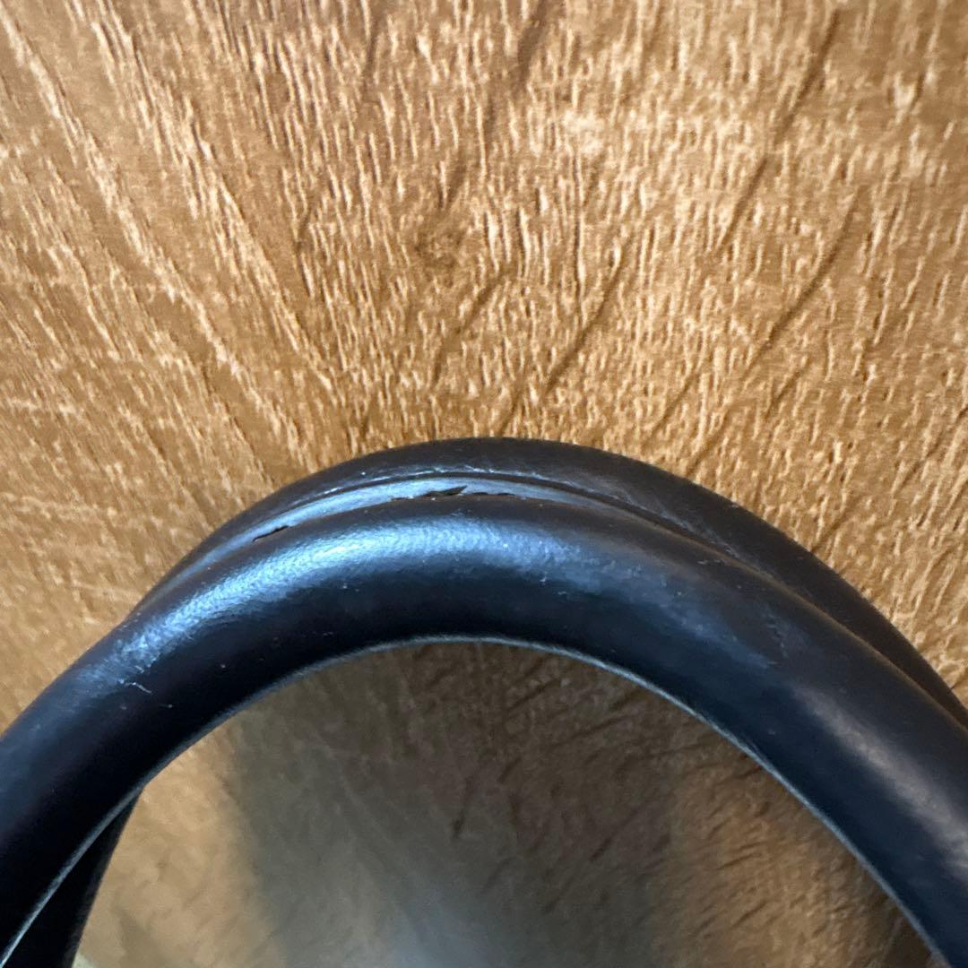 COACHメトロポリタン　ブラックレザービジネストートバッグ