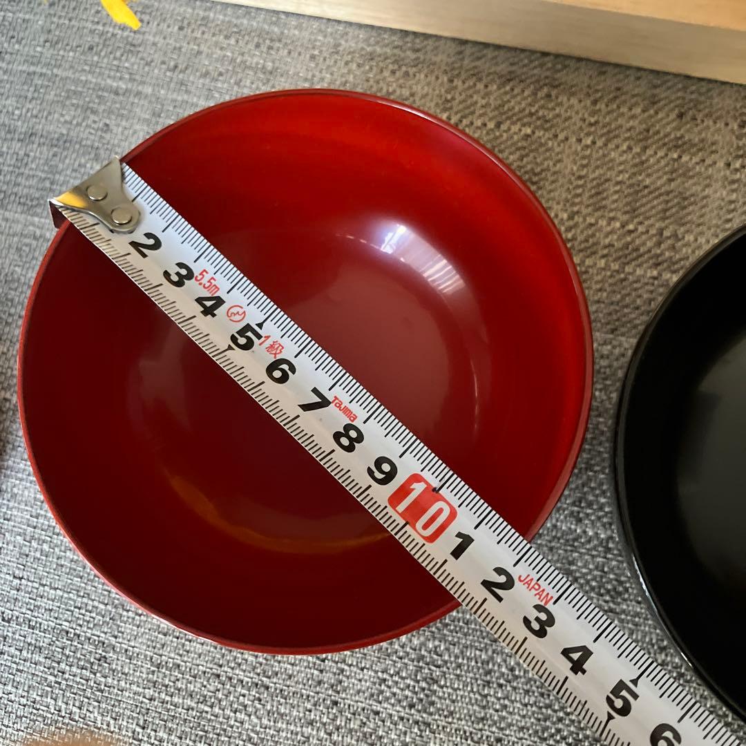 未使用　輪島塗　高州堂　蓋付　夫婦椀　鶴