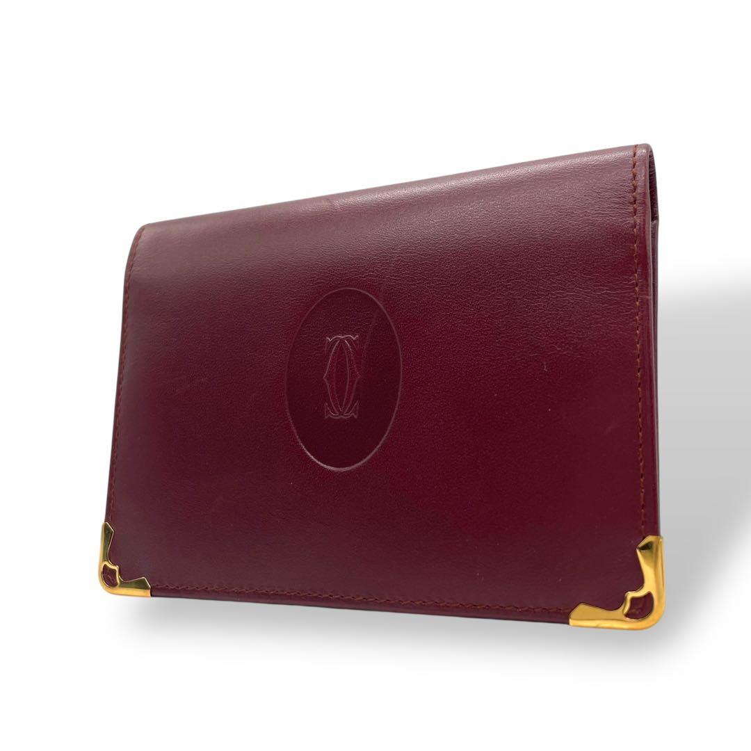 美品　Cartier カルティエ　w6 二つ折り　ケース　名刺入れ　レザー