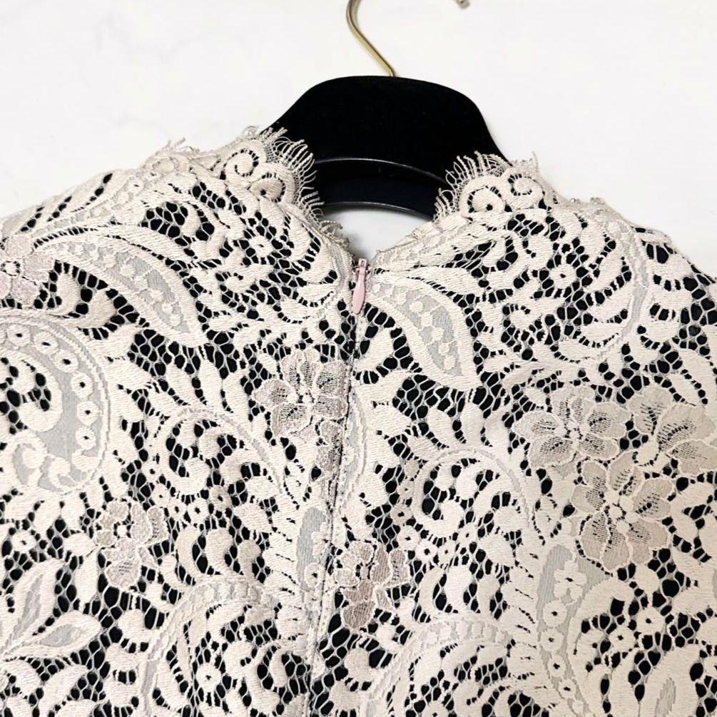 美品✨ テッドベーカー　レース ワンピ―ス　切替　ドレス　大人かわい　上品　3