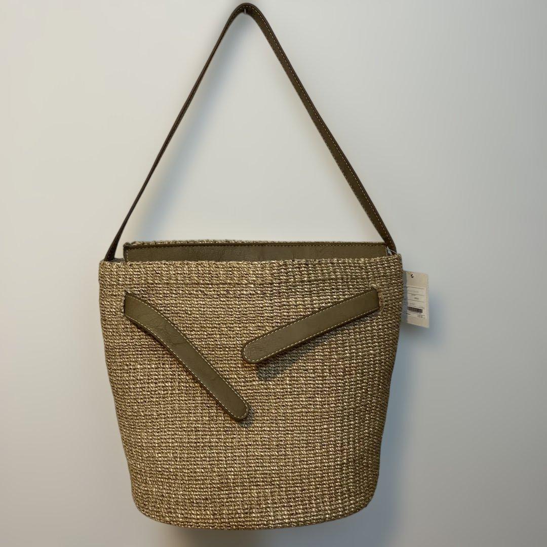 SEA グレージュ かごバッグ ショルダーバッグ　SEA rie