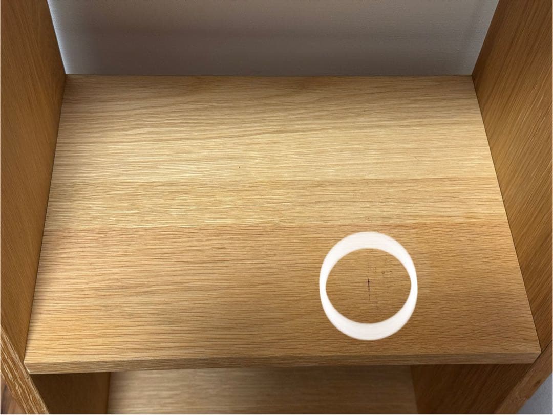 スタッキングシェルフ　２段　オーク材