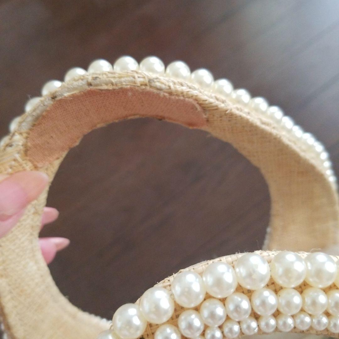 Anatelier♥アナトリエ　ファーバッグ　パールバッグ　大きめ　巾着付き