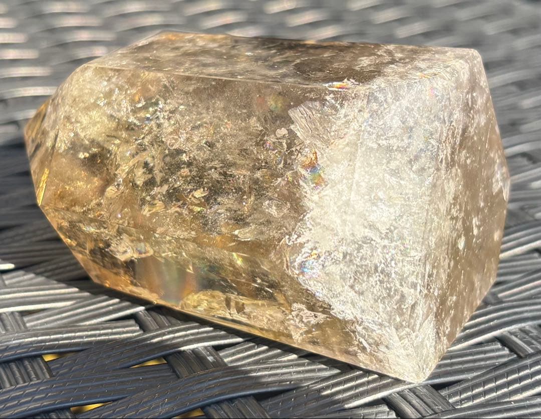 【天然石】爆虹　シトリン　タワー①