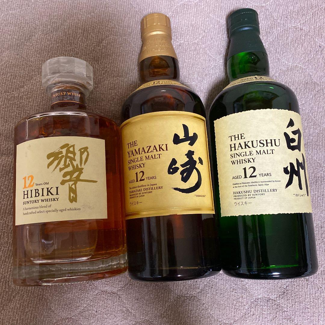 サントリー 山崎 12年白州12年響12年