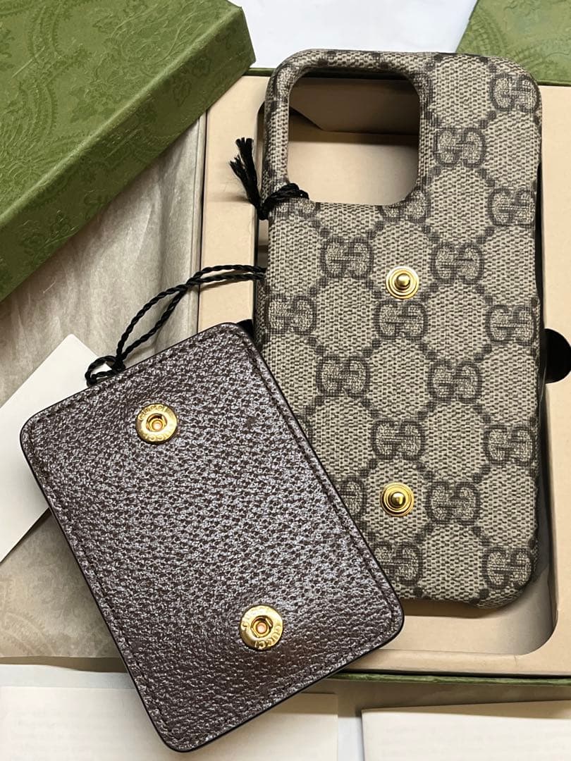 【新品未使用】　GUCCI スマホケース iPhone13 Pro 01