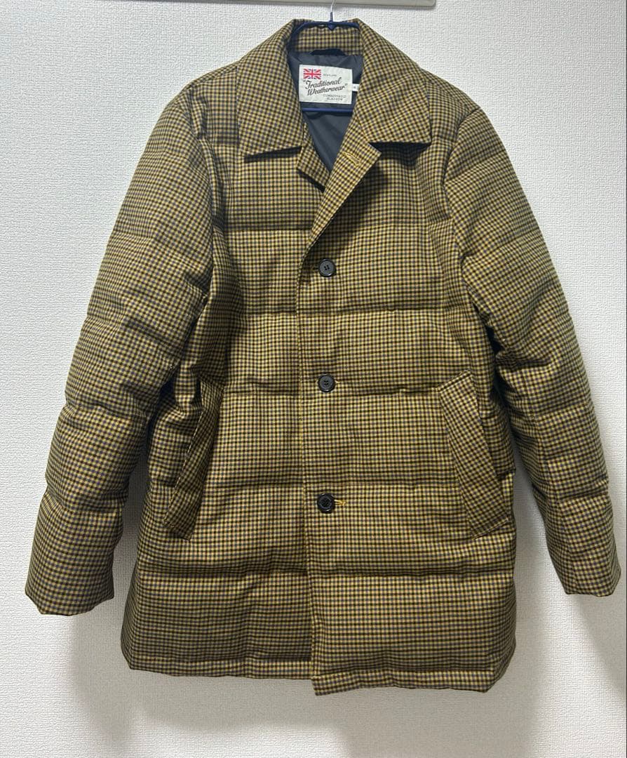 値下げ　traditional weatherwear チェックダウンＬ