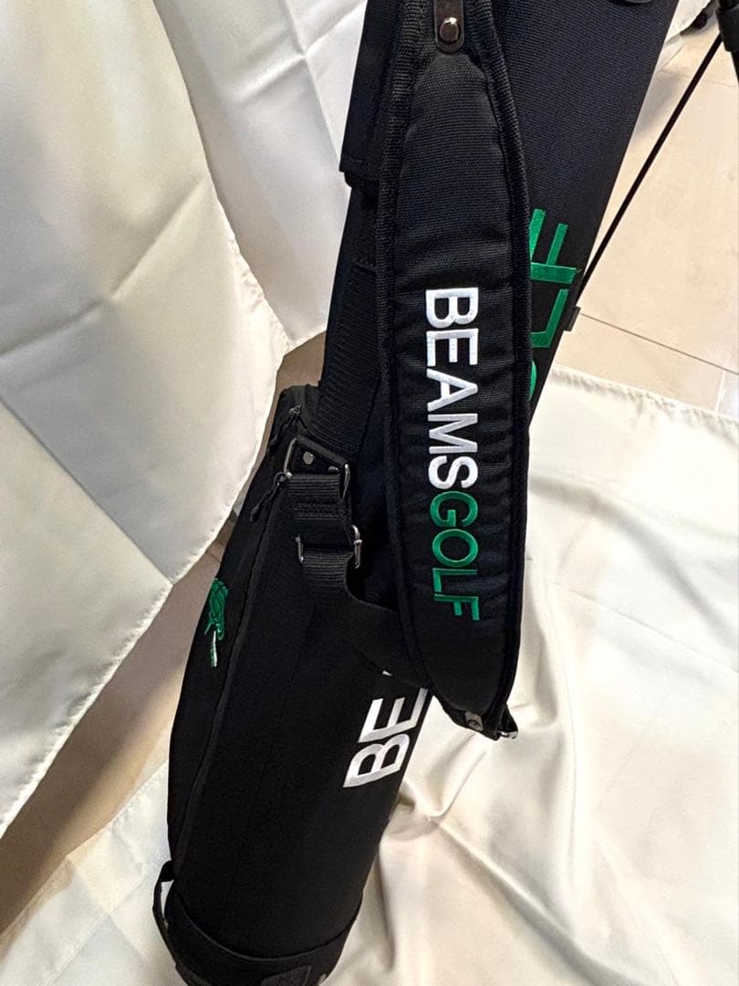 BEAMS GOLF スタンド付き キャディバッグ ブラック クラブケース