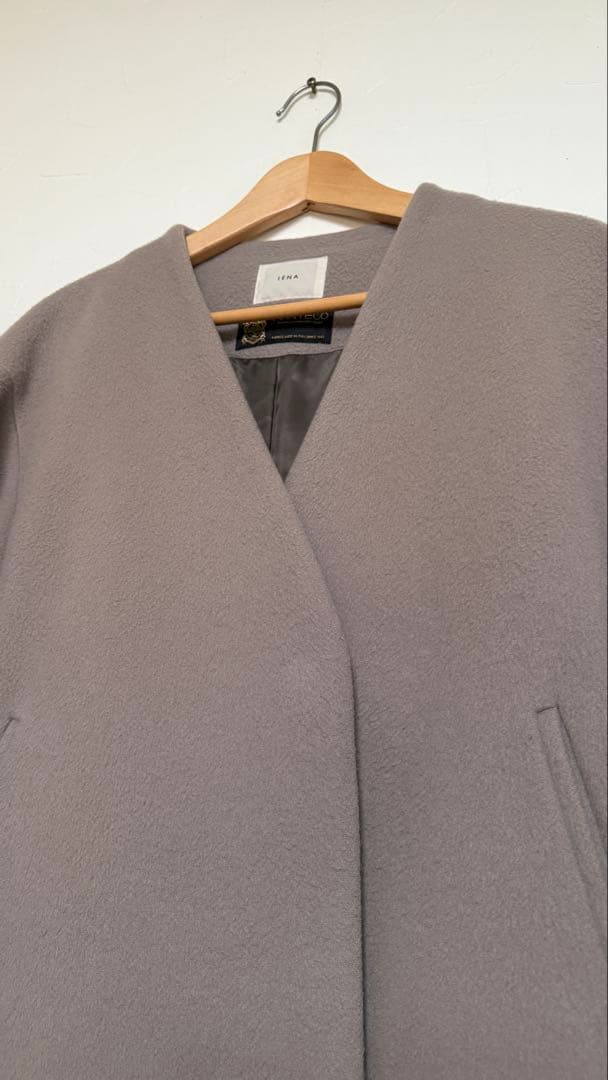 IENA イエナ MANTECO マンテコ ウールノーカラーショートコート