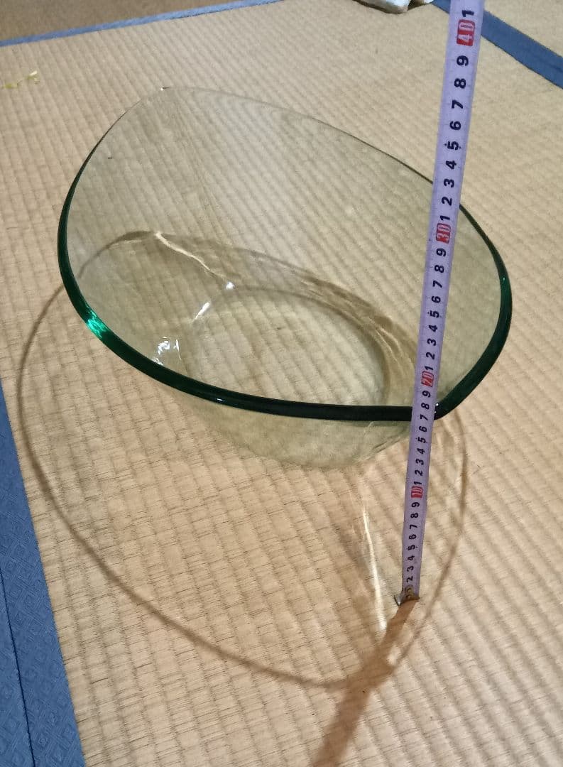 ガラス製オーバル型ボウル