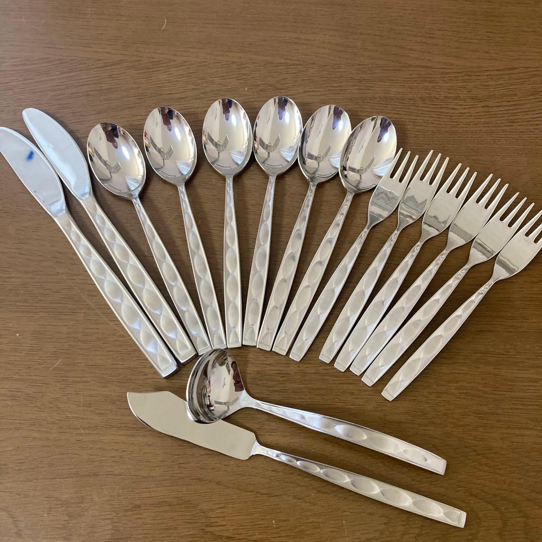 未使用　Noritakeステンレススチール カトラリーセット 16点　ナイル