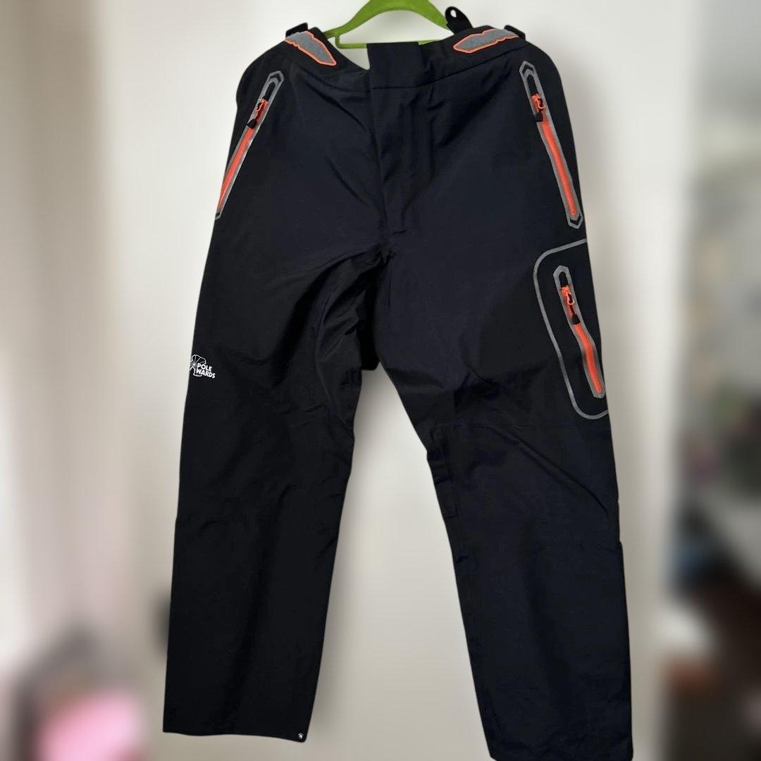 POLE WARDS レインウェア上下セット　M 黒/オレンジ