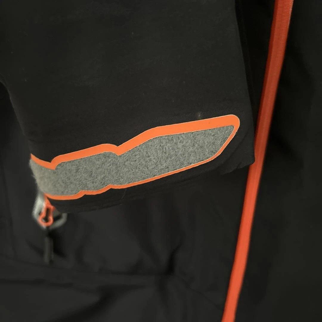 POLE WARDS レインウェア上下セット　M 黒/オレンジ
