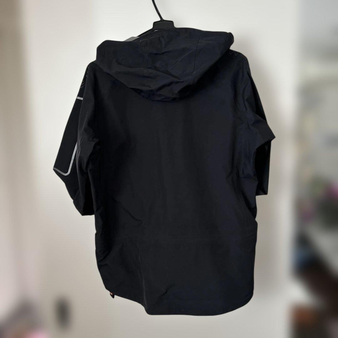 POLE WARDS レインウェア上下セット　M 黒/オレンジ