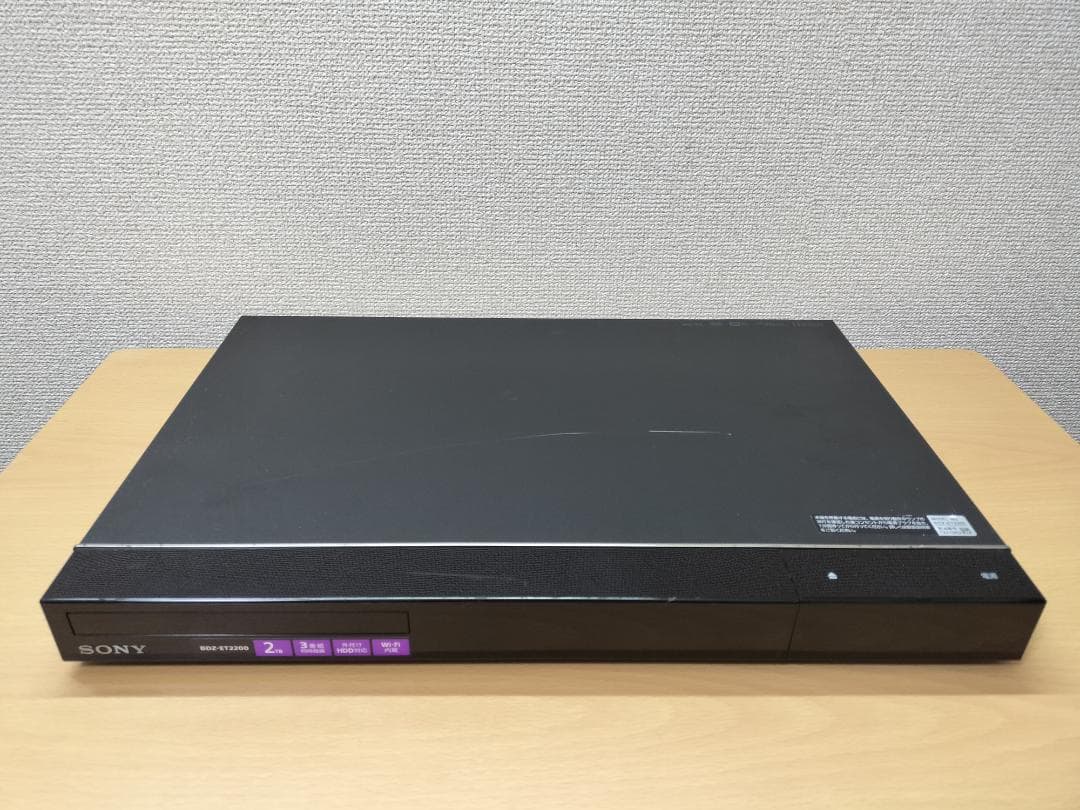 ソニー ブルーレイレコーダー 「BDZ-ET2200」 動作品