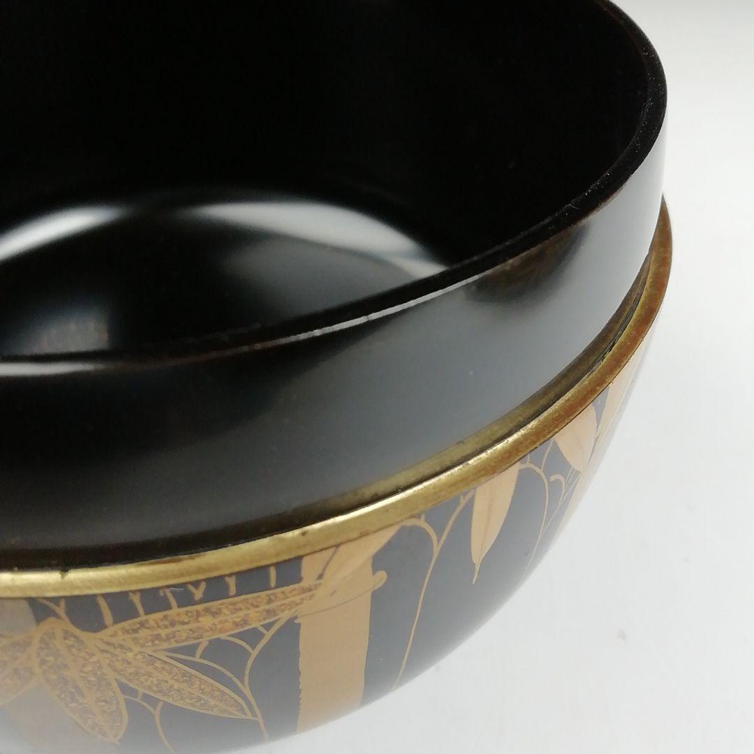 Ｔ８３５　棗　『竹林蒔絵』『平棗』『雲斎 作』　共箱　茶道具