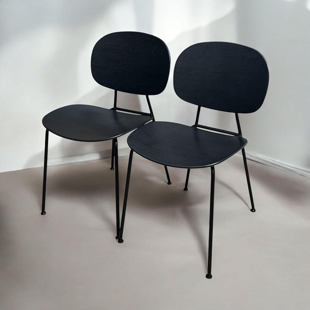 値下不可　美品　ASPLUND■トンディーナ　チェア　ブラック　イタリア製