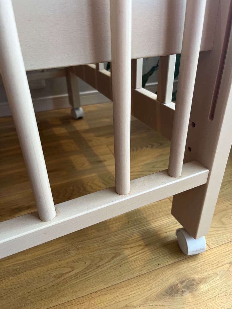 familiar ベビーベッド ホワイトアッシュカラー　ファミリア