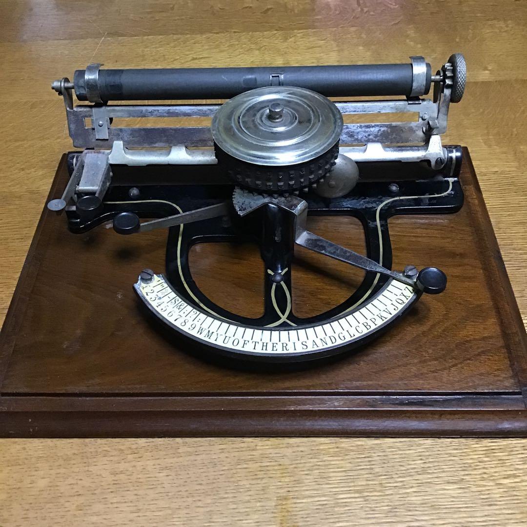 アンティーク　ピープルズタイプライター　1890年代アメリカ製　激レア