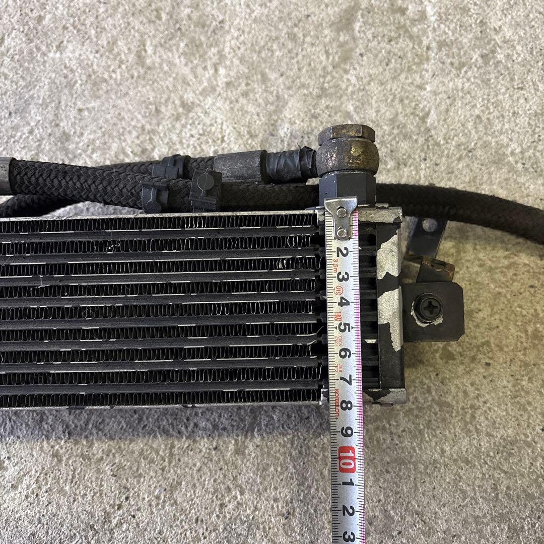 オイルクーラー　ダミー　旧車　街道レーサー　ホース付き