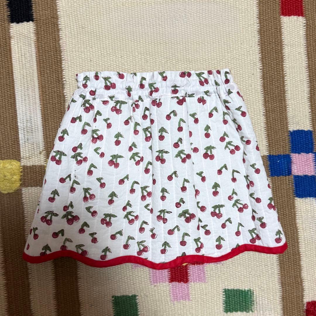 minicasico さくらんぼ柄 スカート 90