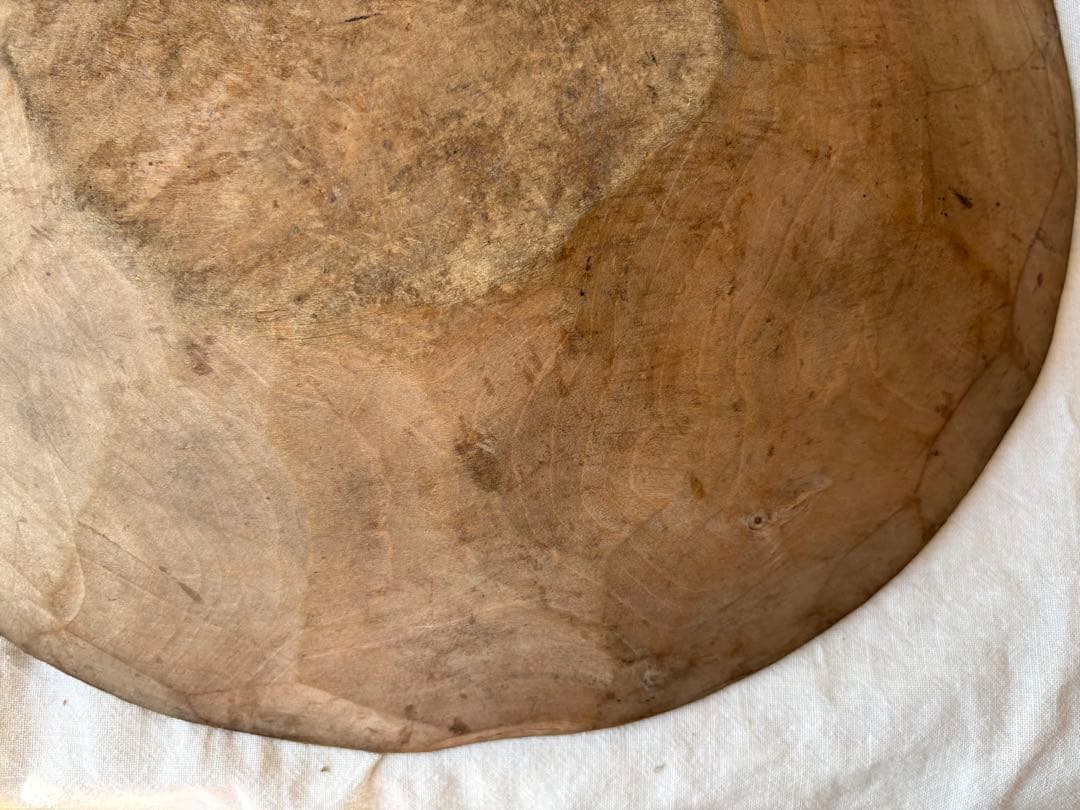 古道具　木皿　繭皿　枯れた皿