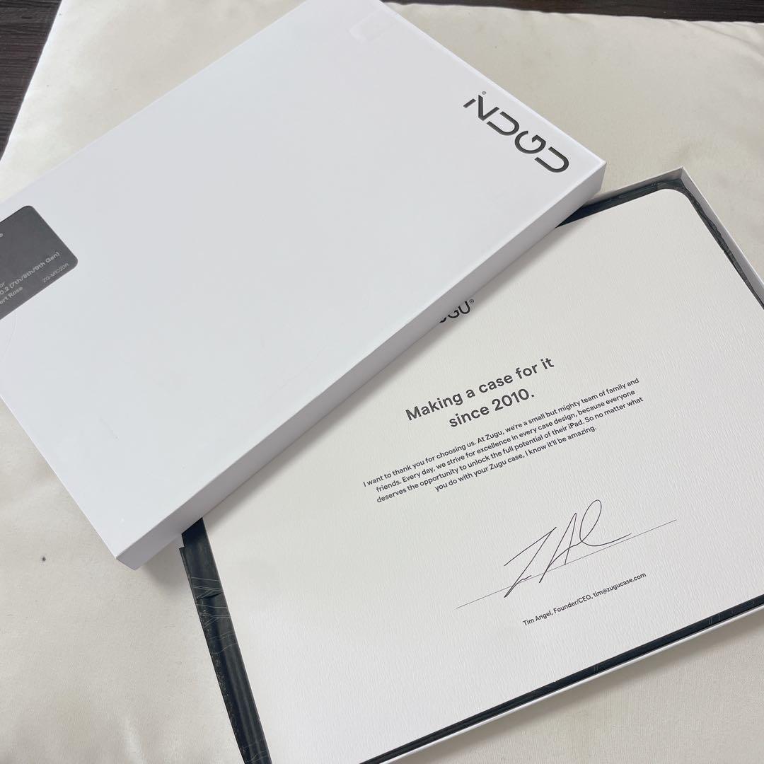 ZUGU iPadケース第9/8/7世代10.2インチ　カバー　ローズピンク