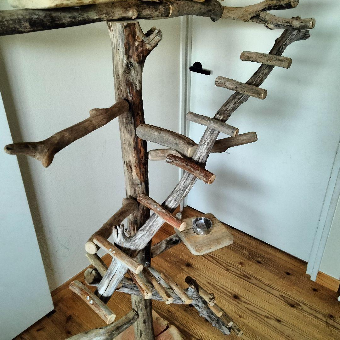 はな バードアスレチックジム ㊽ 天然木 自然木 止まり木 インコ オウム