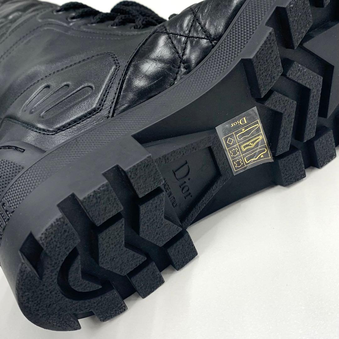 クリスチャンディオール DIORIRON キルティング レースアップ ブーツ