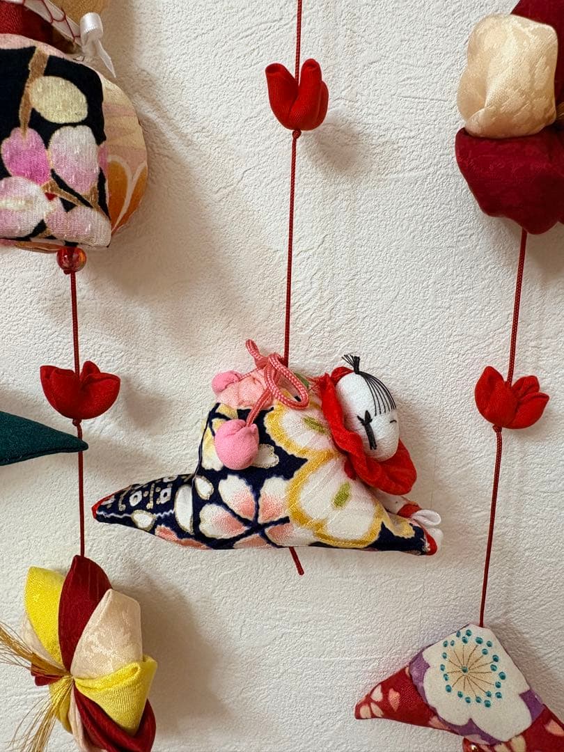 可愛いつるし雛壁掛けタイプ　No.180 桃の節句・ひな祭り・さげもん吊るし飾り