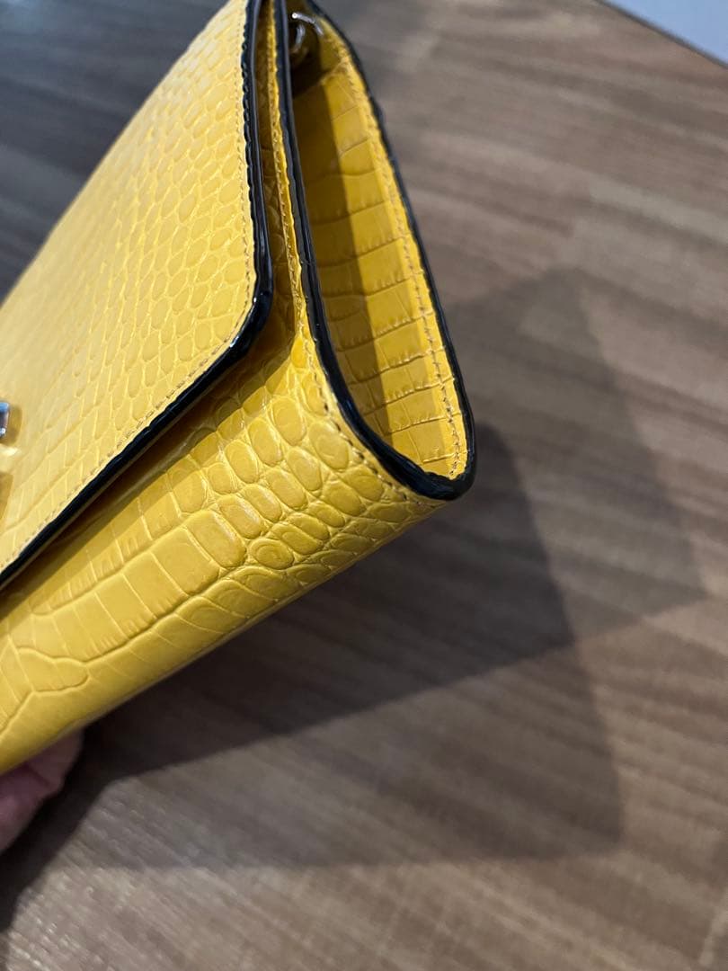 JIMMY CHOO イエロー ショルダーバッグ クラッチバッグ