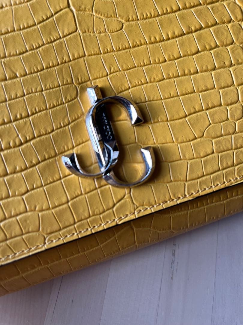 JIMMY CHOO イエロー ショルダーバッグ クラッチバッグ