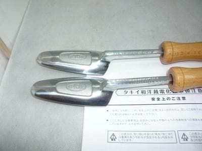 最新現行モデル未使用　タキイ電化鏝　ランプ付　和裁コテ　和裁こて　鏝２本付