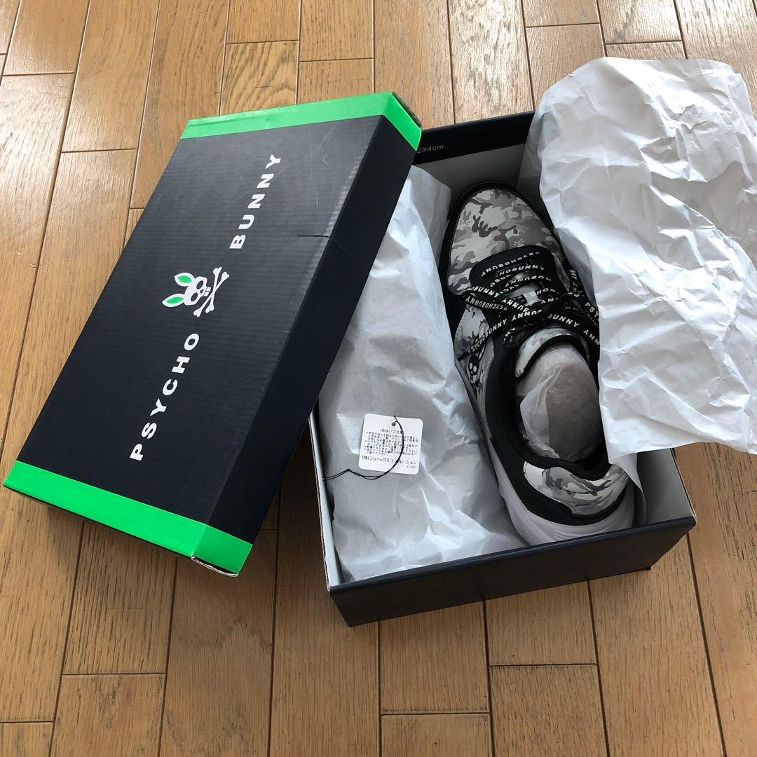 PSYCHO BUNNY カモフラージュ ゴルフスニーカーサイズ27.5cm