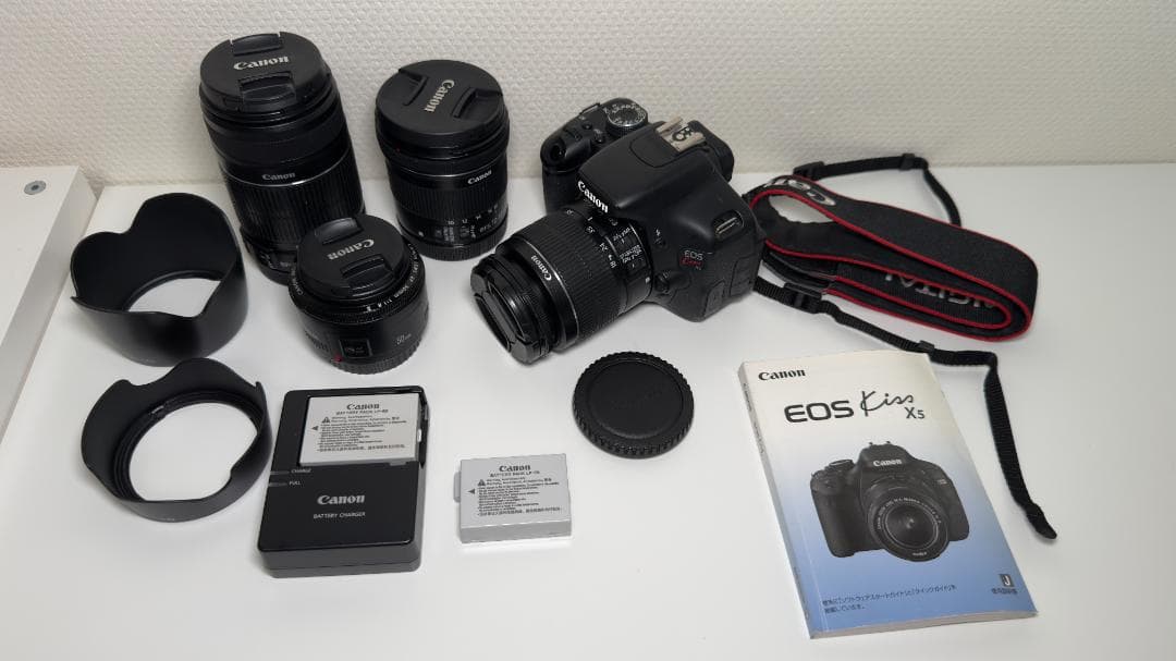 【レンズ４本セット】Canon EOS デジタル一眼レフカメラ Kiss X5