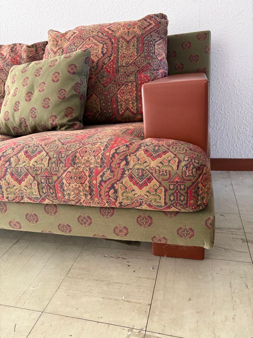 海外輸入品　ファブリック3人掛　ソファ