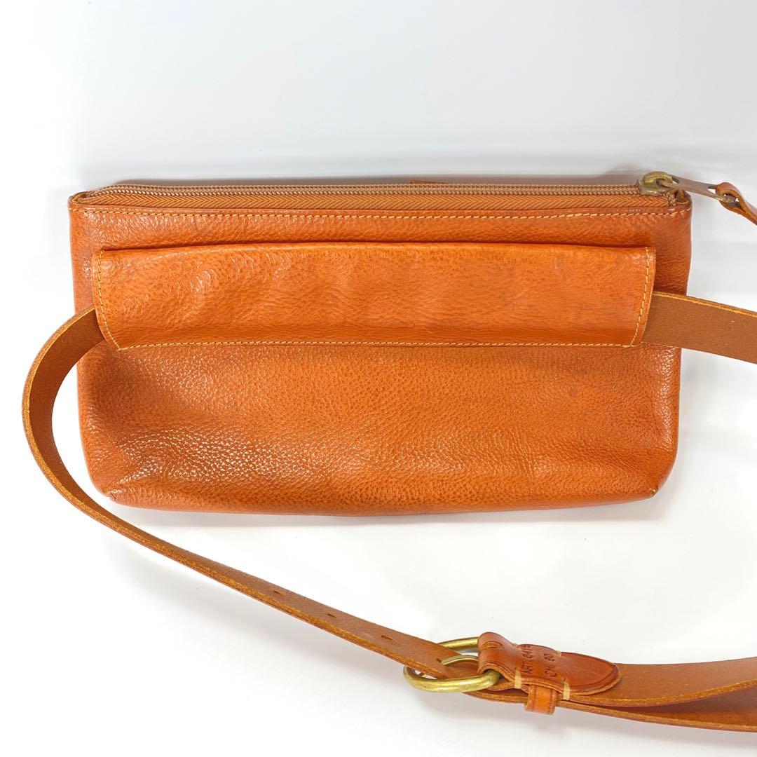 イルビゾンテ ウエストポーチ 人気のヤキヌメ 本革ポーチ