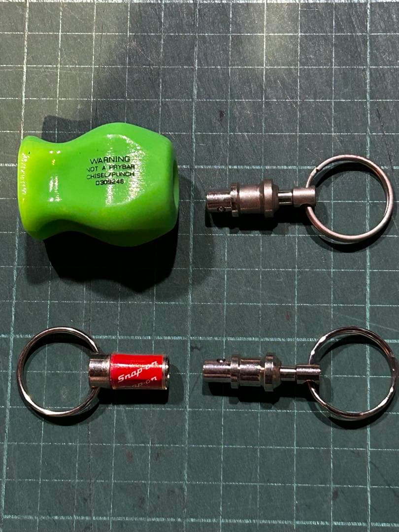 Snap-on キーホルダーセット 緑 赤