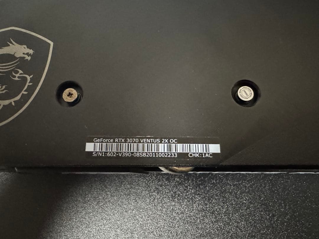 グラフィックボード・グラボ・ビデオカード GeForce RTX 3070 ventus 2x OC