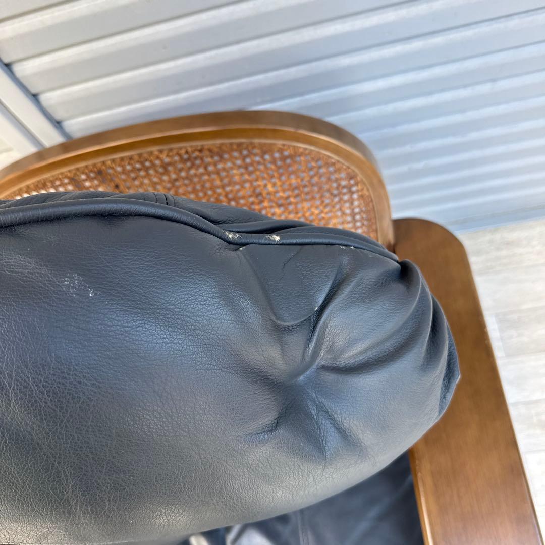 飛騨産業　ヴィンテージ 本革　1人掛けソファ　シングルソファ　キツツキ　②