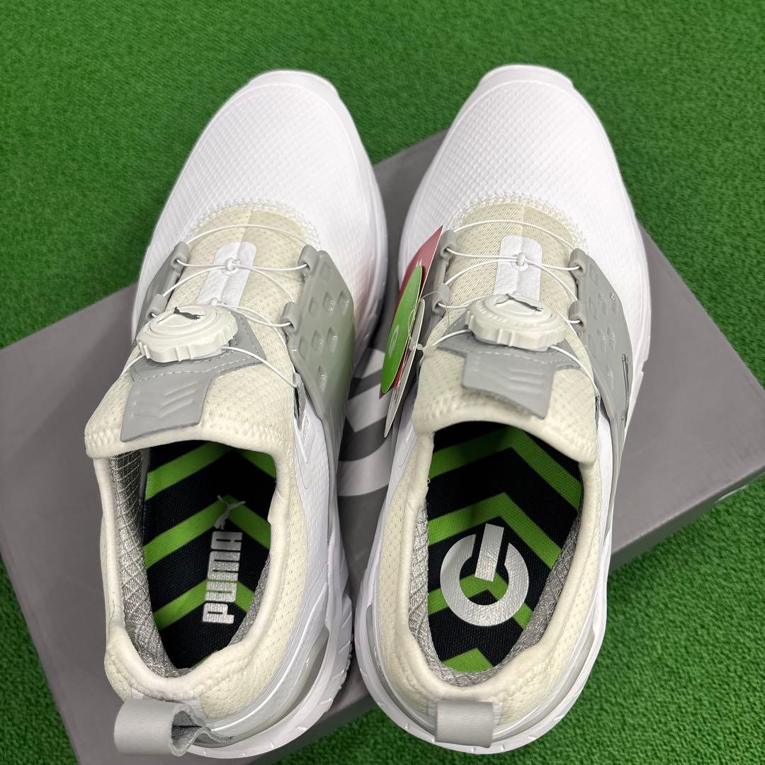 PUMA ゴルフシューズ ホワイト アイコニック27.5
