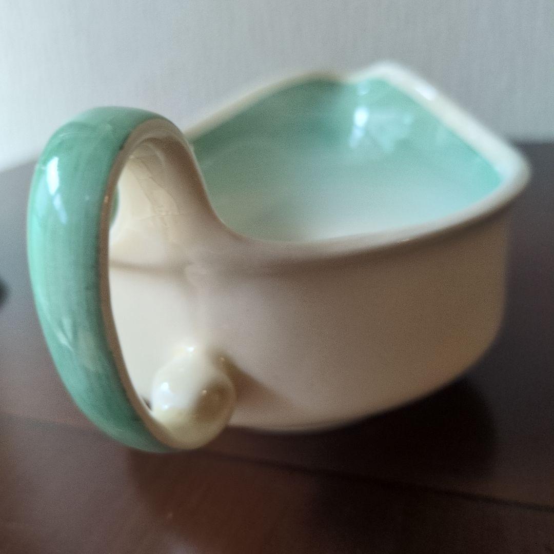 レア＊スージークーパー＊スクエアプレート＊ドレスデン＊グレービーソースボウル