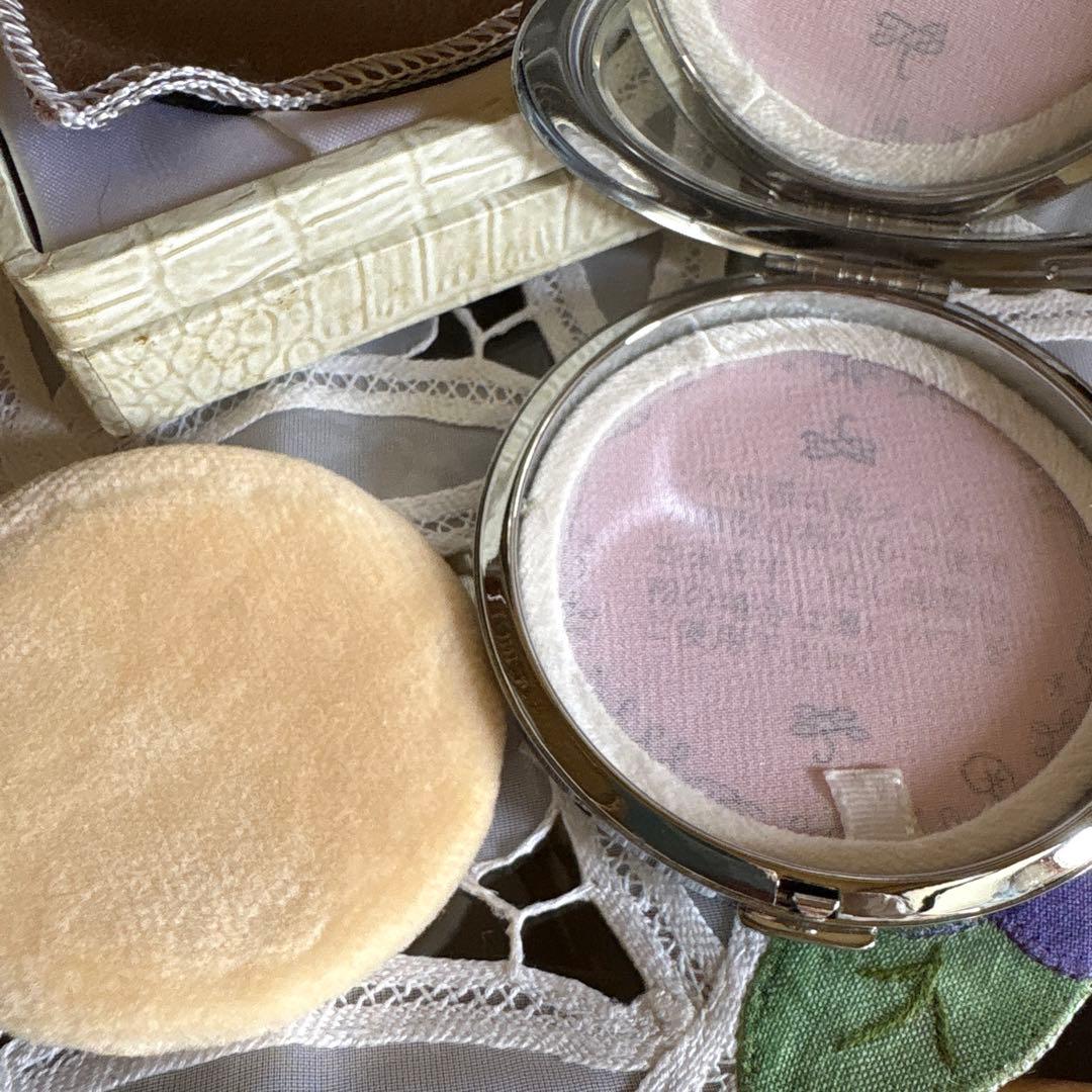 [デッドストック]昭和レトロ✴︎ヴィンテージ　シェル　コンパクト　化粧コンパクト