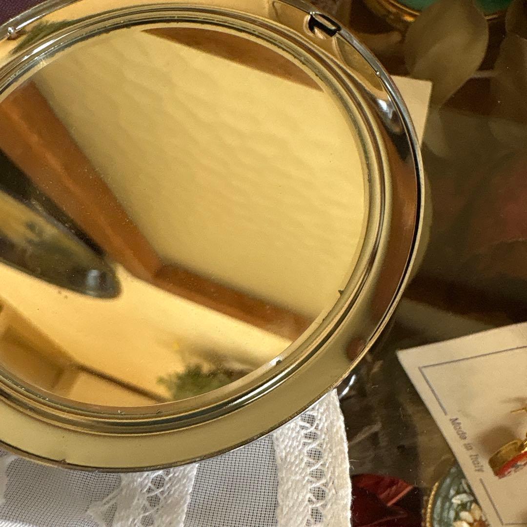 [デッドストック]昭和レトロ✴︎ヴィンテージ　シェル　コンパクト　化粧コンパクト