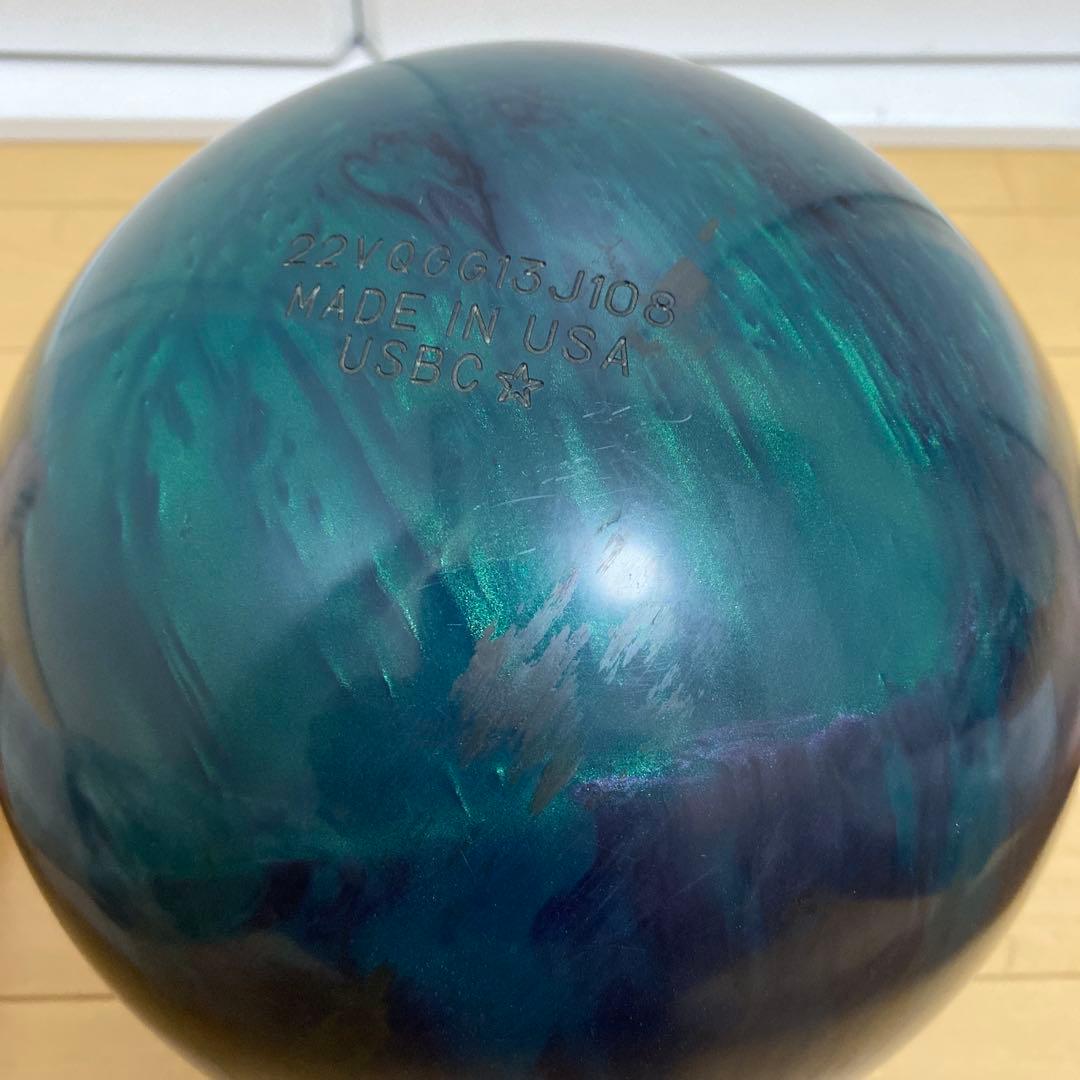ボウリングボール IQツアーダークグリーン 中古 元箱なし